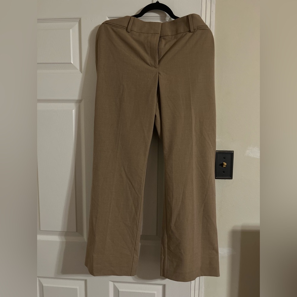 LOFT Tan Chinos Classic wide-Leg